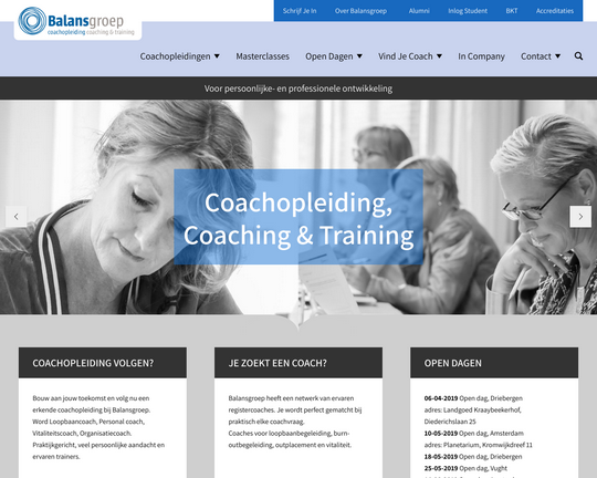 Balansgroep Coachopleiding, coaching en training Logo